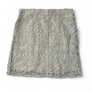 NWT A New Day cream lace mini skirt Size S